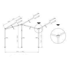 Campking Luifelframe Ameland L 25/22 mm :alu