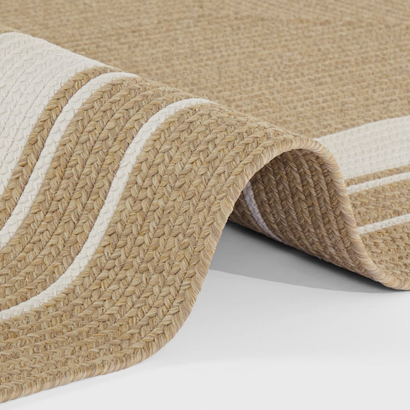 Jute Vloerkleed Braids Beige - NORTHRUGS - 80x200 cm - Rechthoek - Dekbed-Discounter.nl