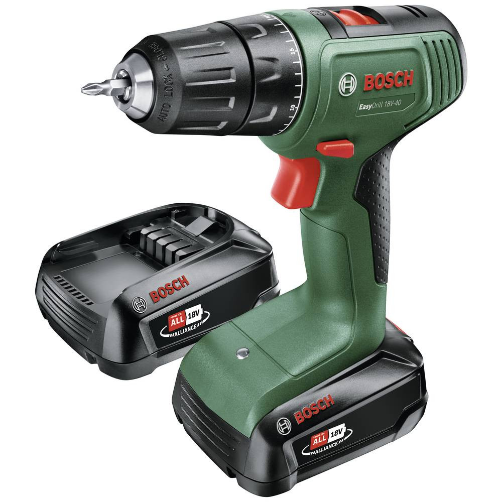 Bosch Home and Garden EasyDrill 18V-40 06039D8005 Accu-boormachine, Accu-schroefboormachine 18 V 2 Ah Li-ion