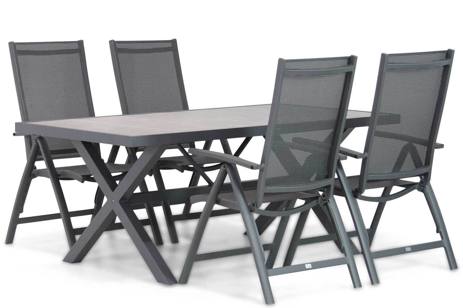 Presto Vasto/Crossley 185 cm dining tuinset 5-delig