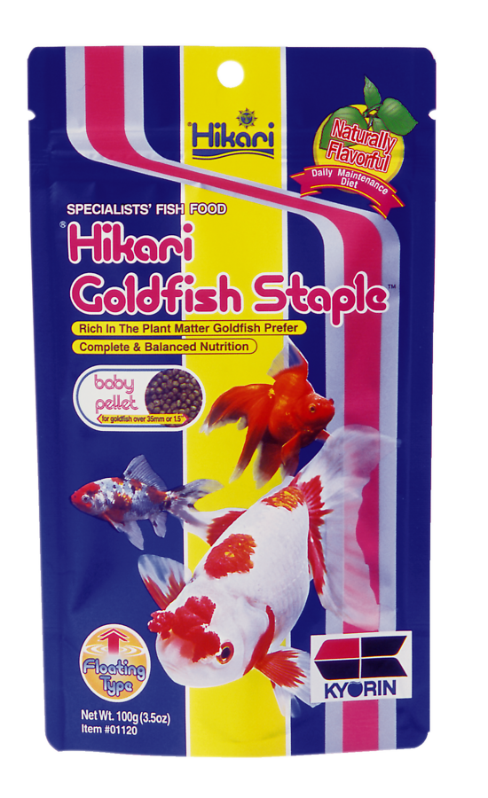 Hikari Staple Goldfish Baby Visvoer - Jonge Goudvissen - 100g - Heldere Waterformule