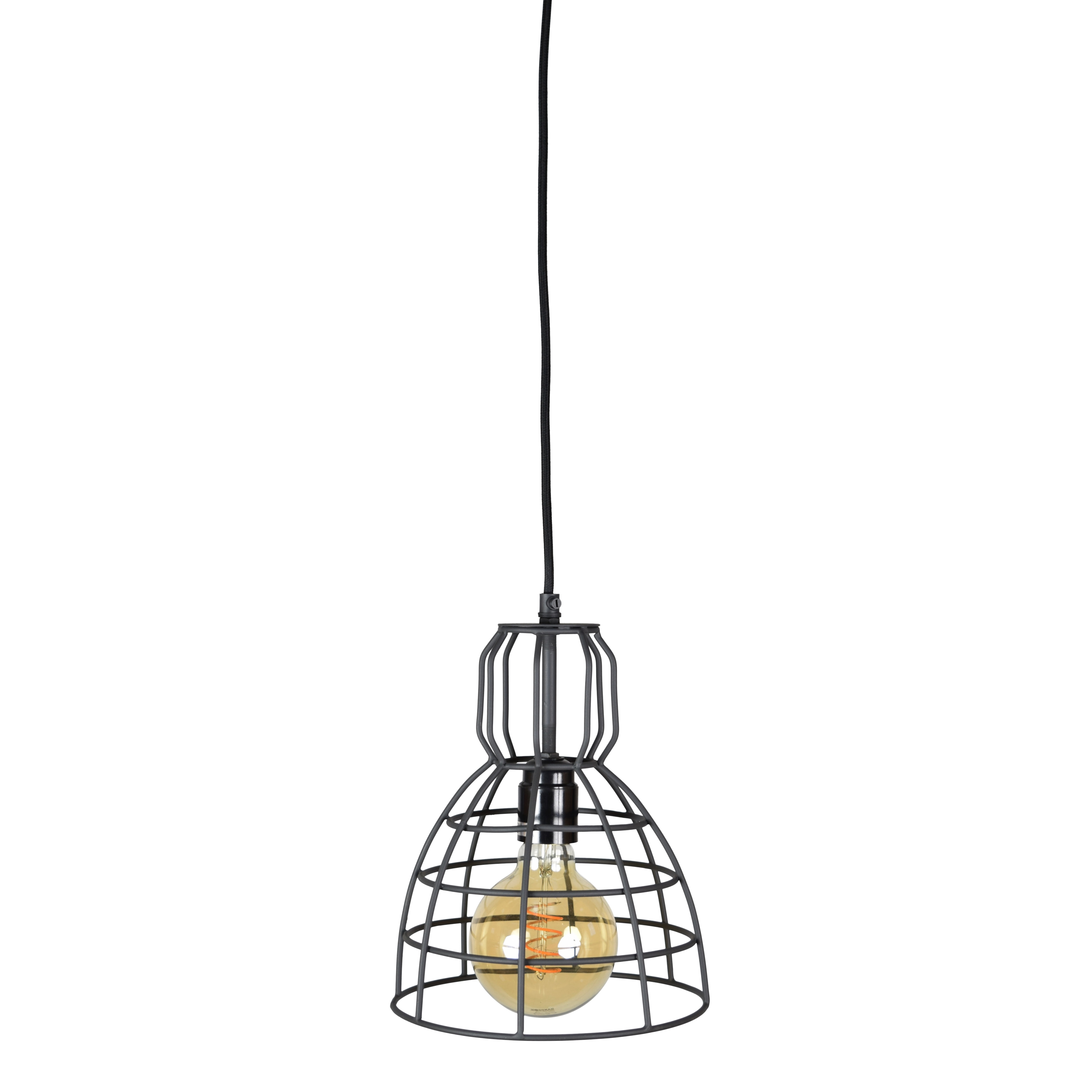 Urban Interiors hanglamp Francis 1-lichts Ø20x28, kleur Vintage Black