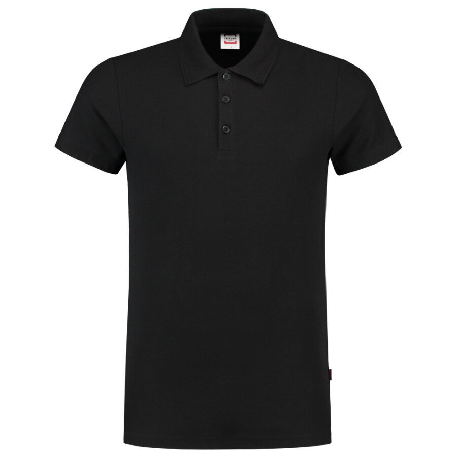 Tricorp Casual 201005 Slim-Fit Heren poloshirt Zwart S