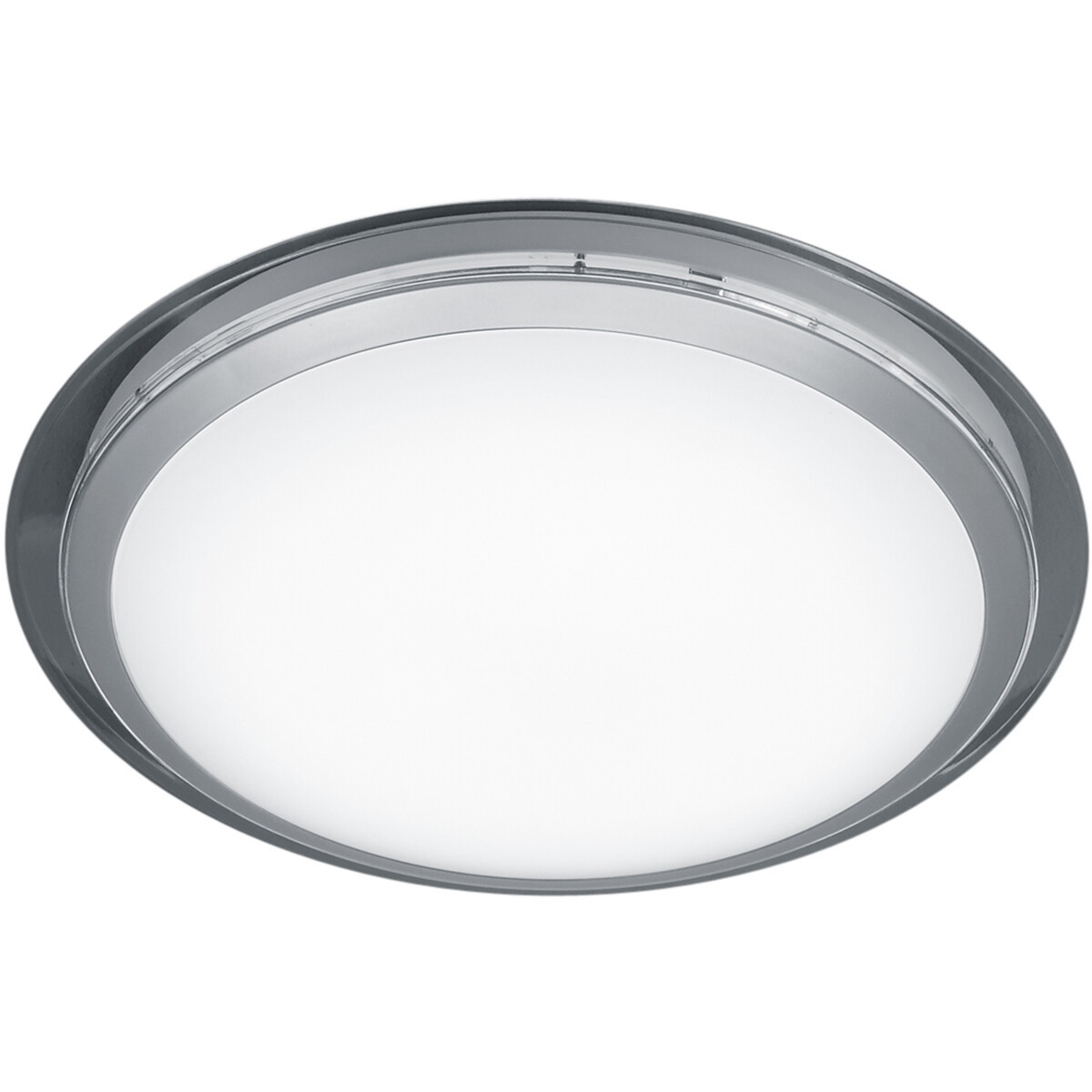 LED Plafondlamp - Trion Mizona - 18W - Aanpasbare Kleur - Dimbaar - Afstandsbediening - Rond - Transparent Helder - Kunststof