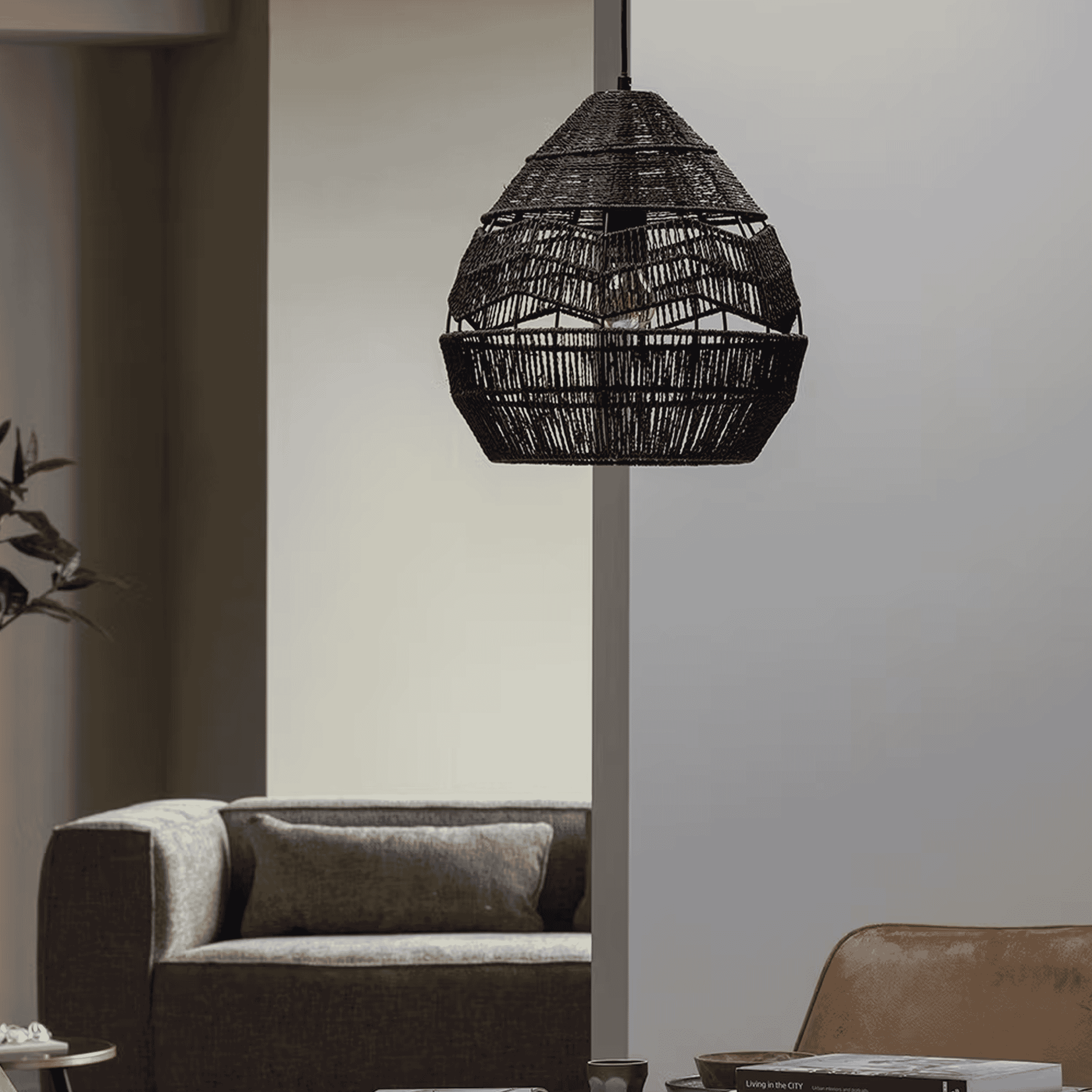 WOOOD Exclusive Hanglamp Adelaide Ø35cm - Zwart