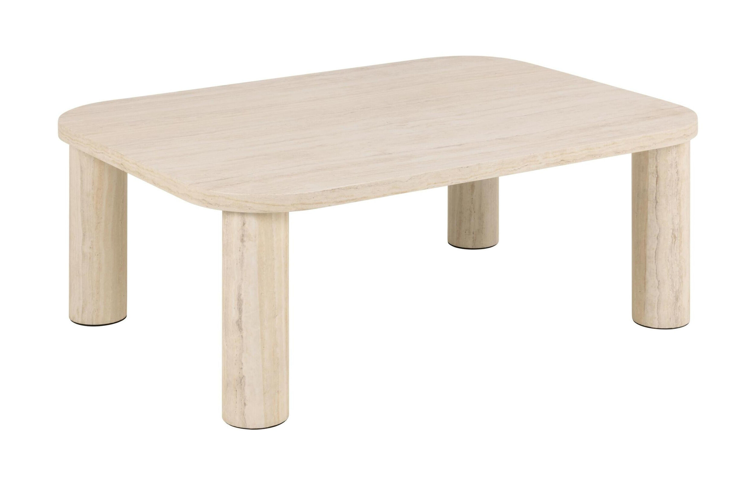 Bendt Salontafel Joaquim Travertin look, 100 x 75cm