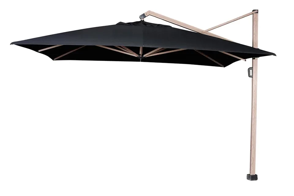 Platinum | Zweefparasol Icon Premium 350 x 350 cm | Faded Black