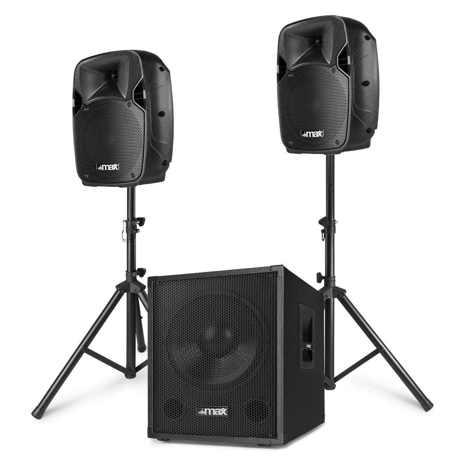 MAX MX700 complete actieve 2.1 live set / speakerset - 700W