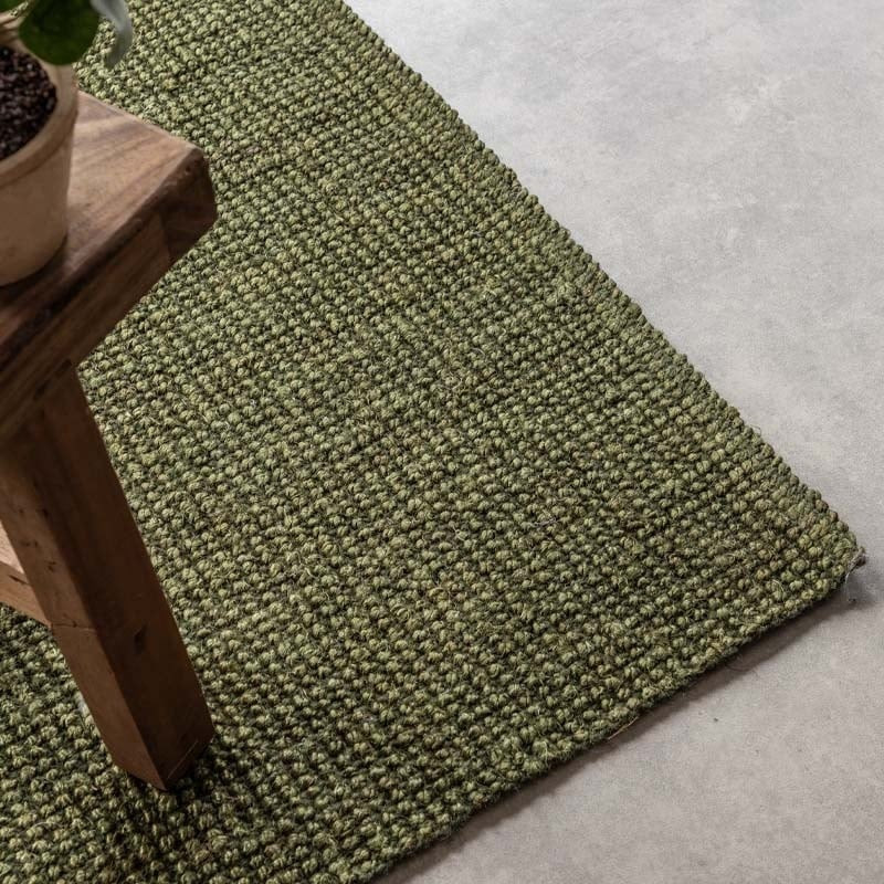 Handgeweven Jute Vloerkleed Groen - Hanse Home - 190x280 cm - Rechthoek - Dekbed-Discounter.nl