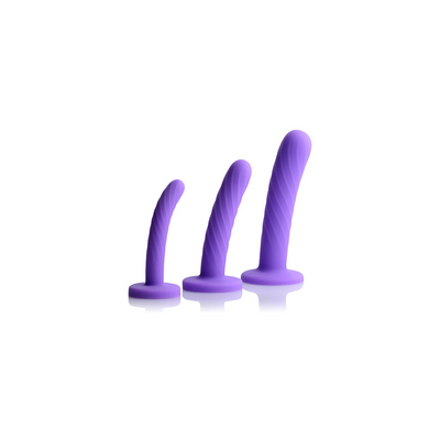 XR Brands Tri-Play - 3-Piece Silicone Dildo Set