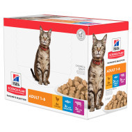 Hill&apos;s Adult Favourite Selection met kip, rund & zeevis nat kattenvoer multipack (85 g) 3 dozen (36 x 85 g)