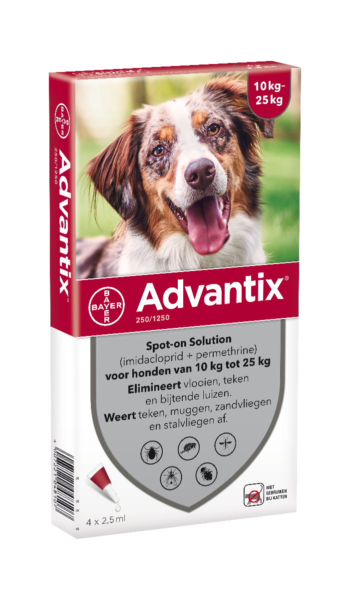 Advantix Spot-On Hond 250/1250 10-25kg - 4 pip