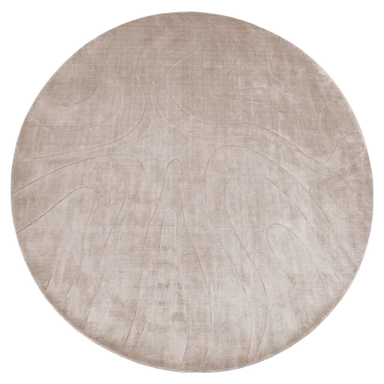 Richmond Rond Vloerkleed Addison 260cm - Beige