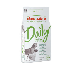 Almo Nature Daily met lam, kip en rijst hondenvoer 2 x 12 kg