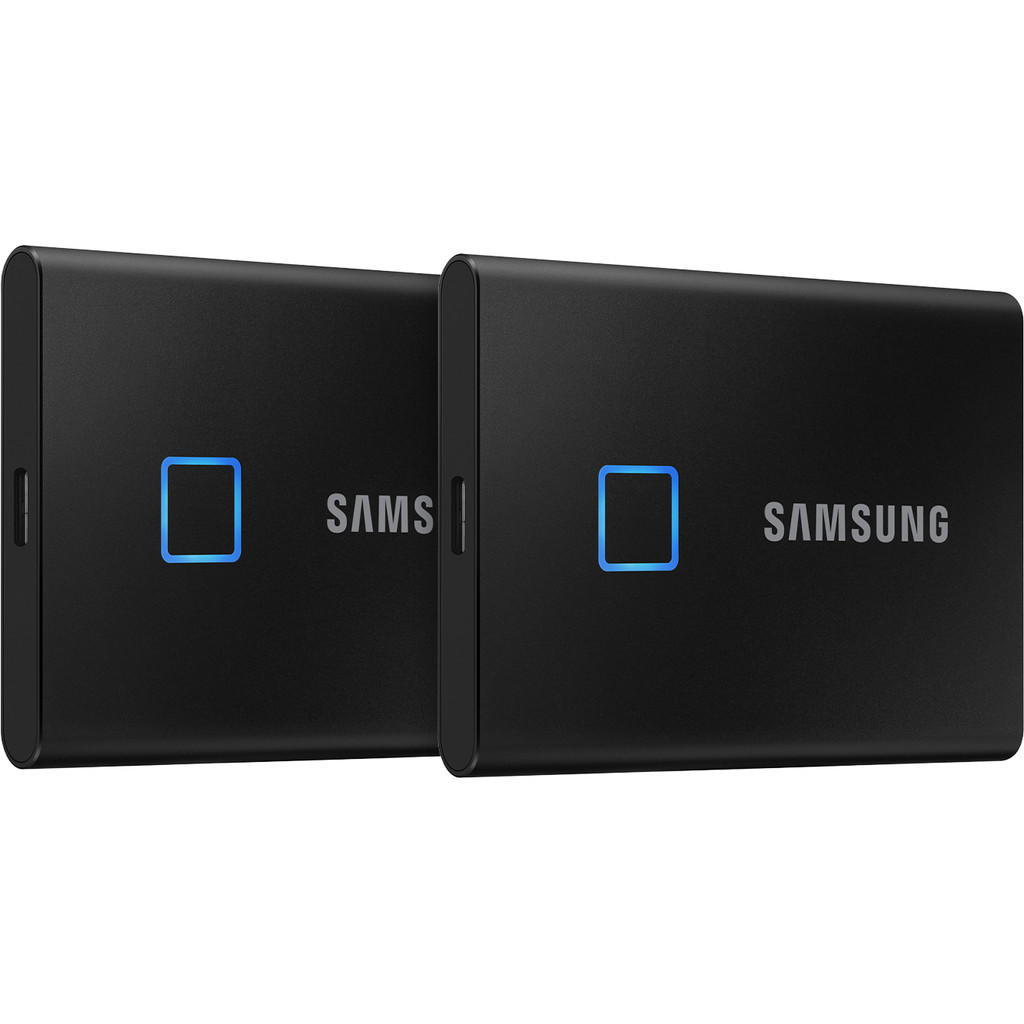 Samsung T7 Touch Portable SSD 2TB Zwart - Duo Pack