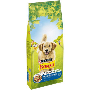 Purina Bonzo Menubrokken hondenvoer met kip/rundsmaak 15 kg