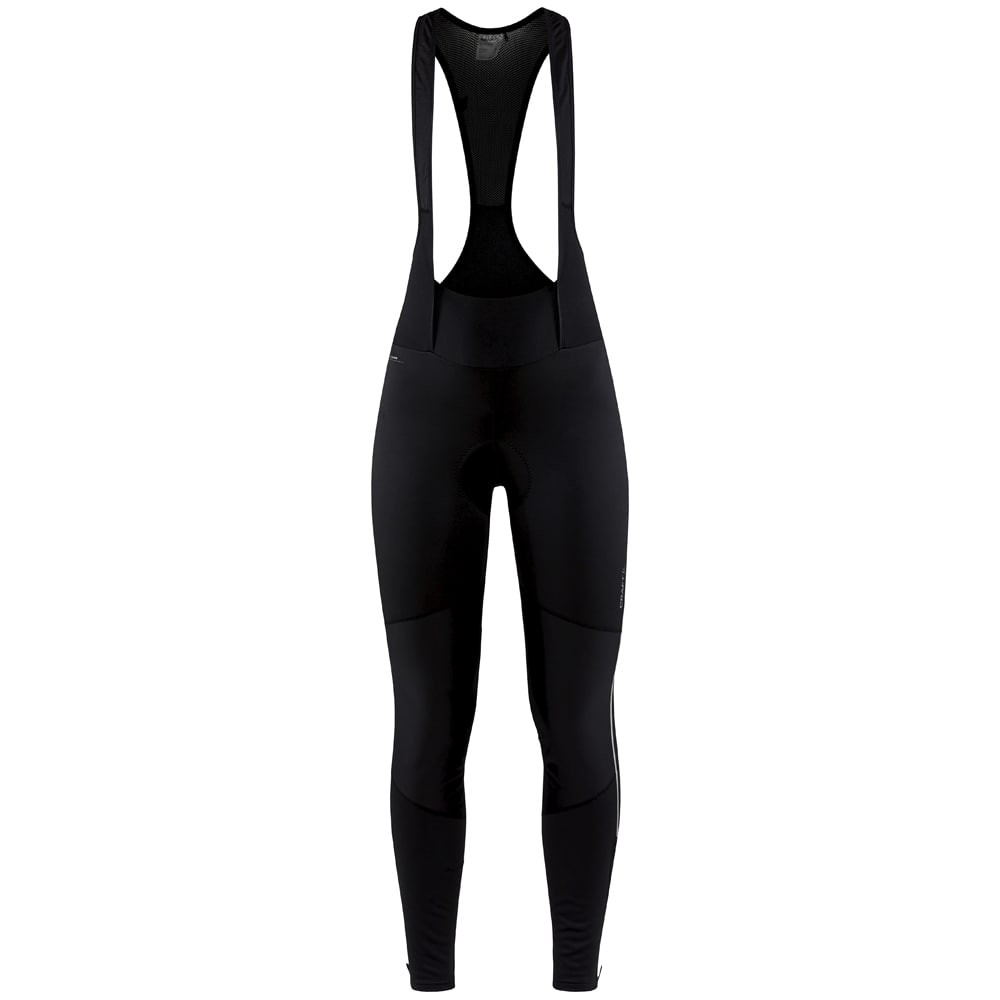 Fietsbroek - Craft Core SubZ Wind Bib Tights - L - Dames - Zwart