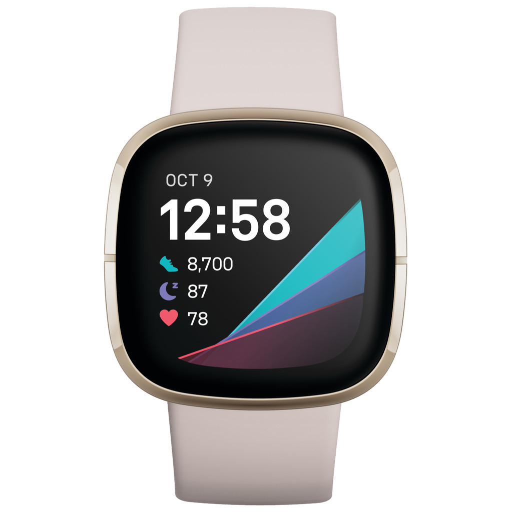 Fitbit Sense Wit/Goud