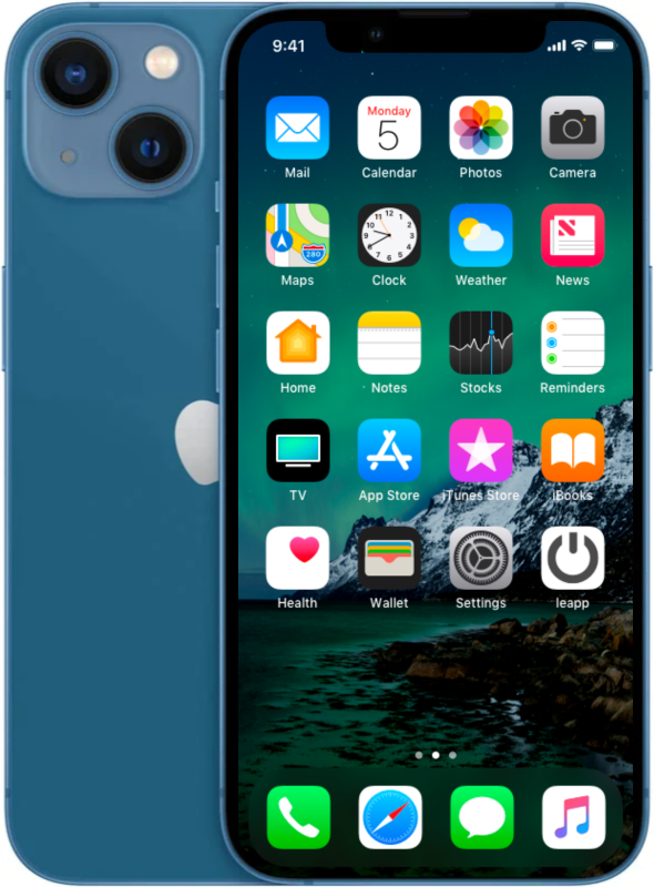 Refurbished iPhone 13 128 GB Blauw Licht gebruikt