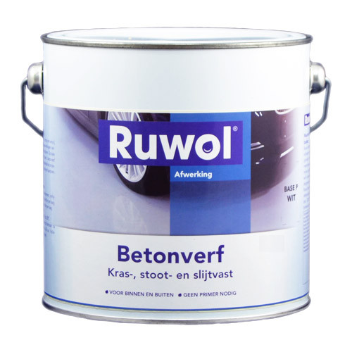 Ruwol Betonverf Grijs (RAL 7040) 2,5 liter