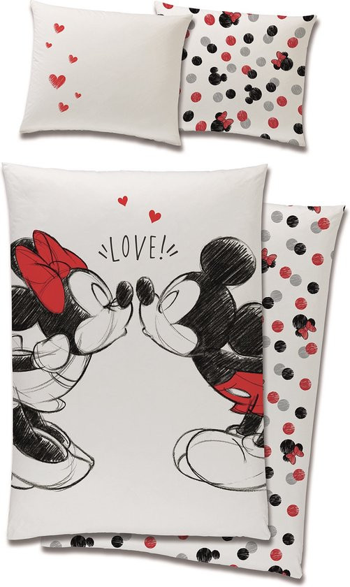 Disney Minnie Mouse Dekbedovertrek - kiss 140x200 cm