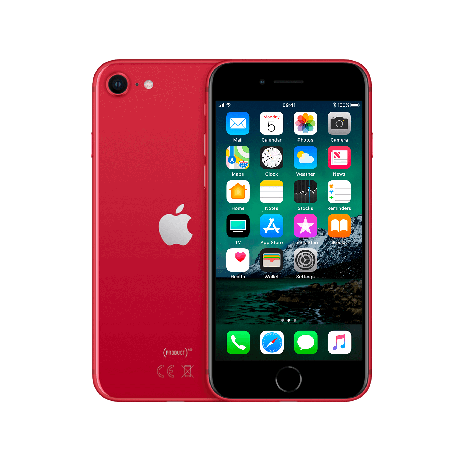 Refurbished iPhone SE 2020 256 gb Rood Als nieuw