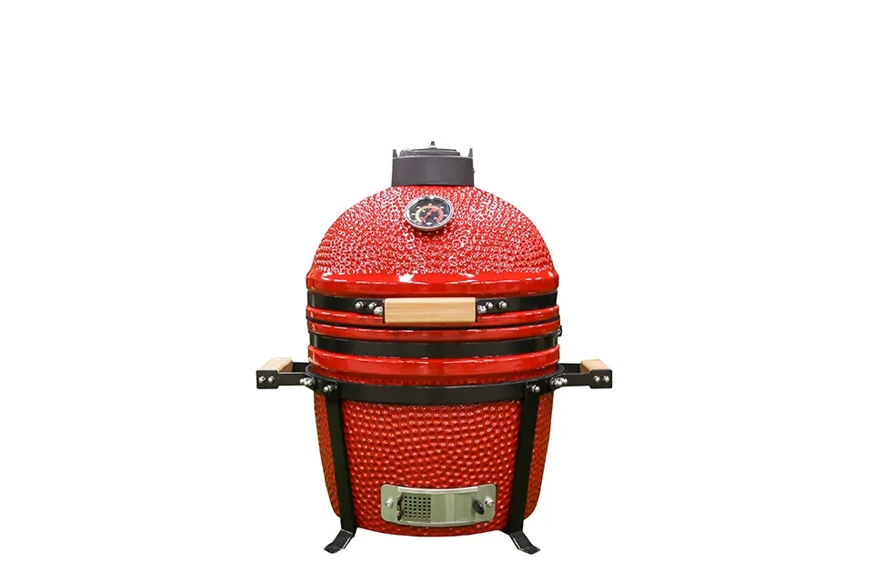 Fonteyn | Kamado BBQ met Accessoires | Shorty 15 | Red"