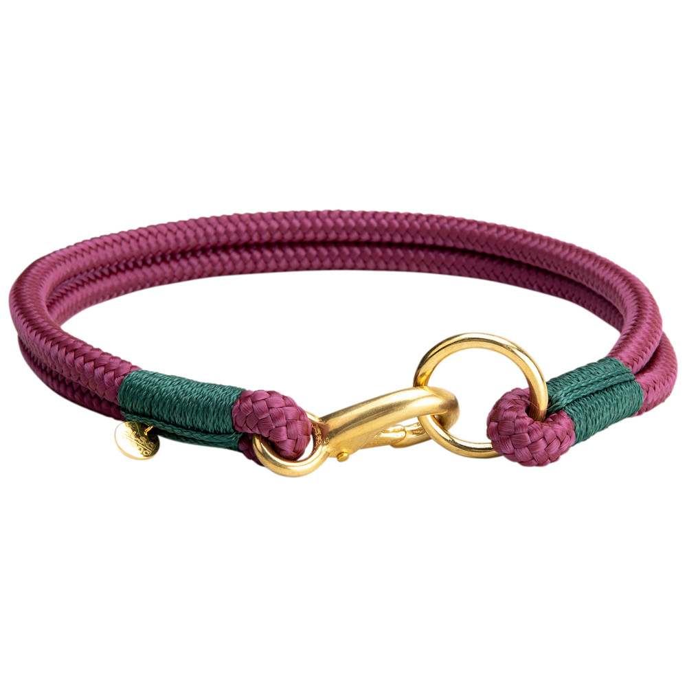 alsa-brand Hondenhalsband Bolle, aubergine, Maat: 1