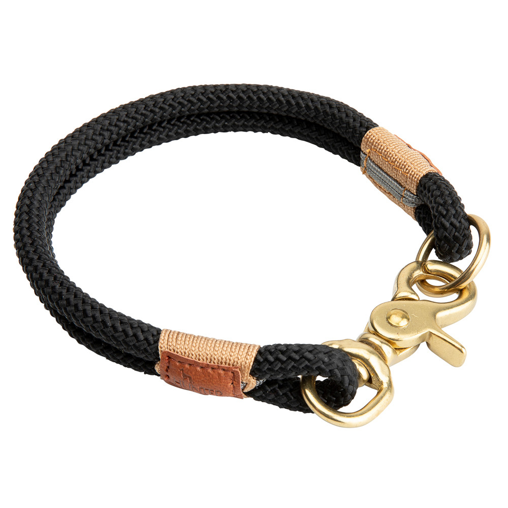 HUNTER Hondenhalsband Oss, zwart, Maat: 35