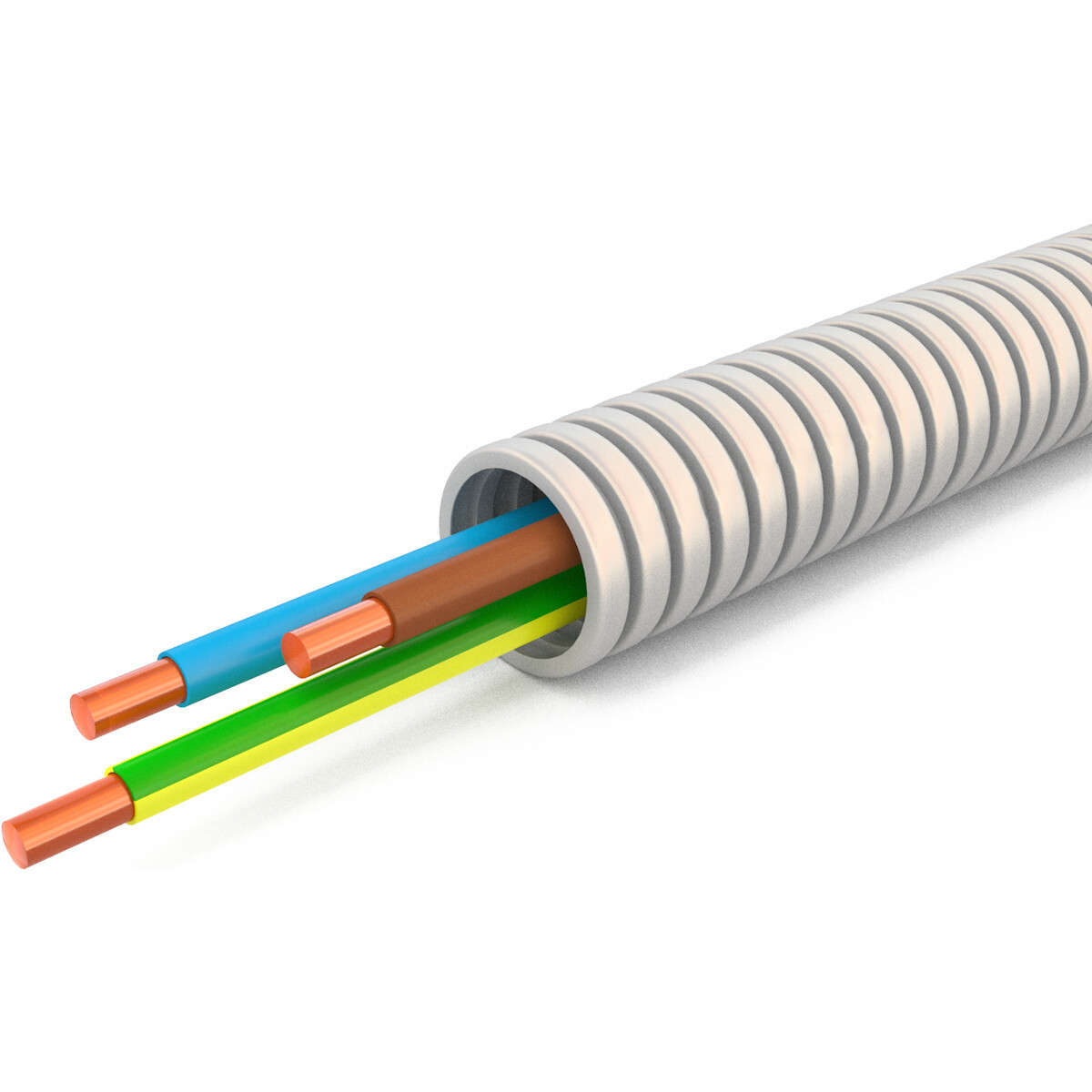 Flexibele Buis met VD Draad - Voorbedrade Flexbuis - 3x2.5mm - 16mm - 100 Meter