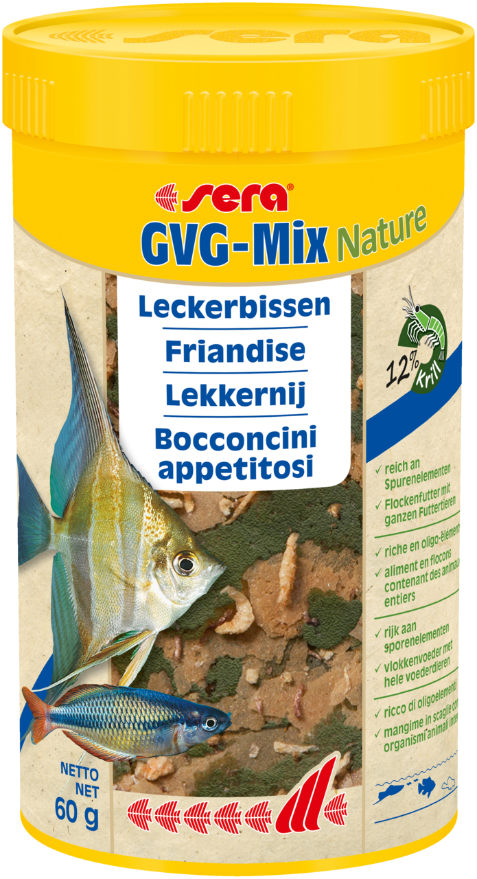 Sera GVG-Mix Nature 250 ml - Natuurlijk Vlokkenvoer voor Siervissen Zonder Kunstmatige Toevoegingen