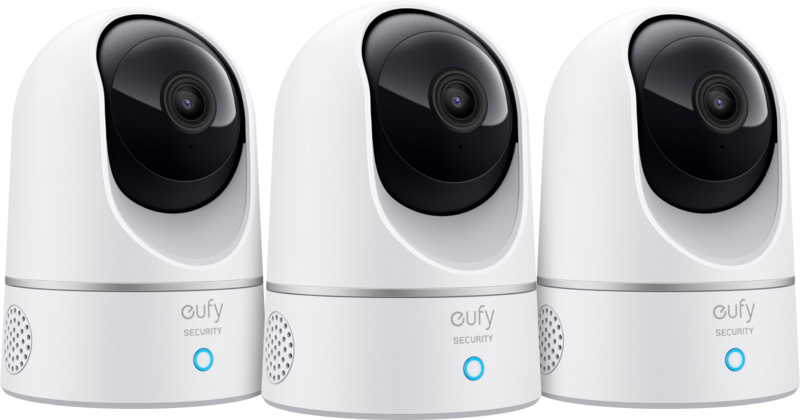 Eufy Indoor Cam 2K Pan & Tilt 3-Pack