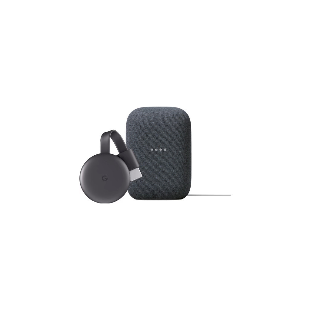 Google Chromecast V3 + Google Nest Audio Charcoal