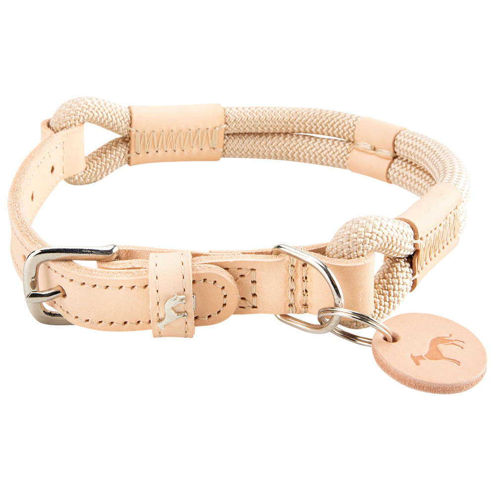 HUNTER Hondenhalsband Malia, beige, Maat: 60