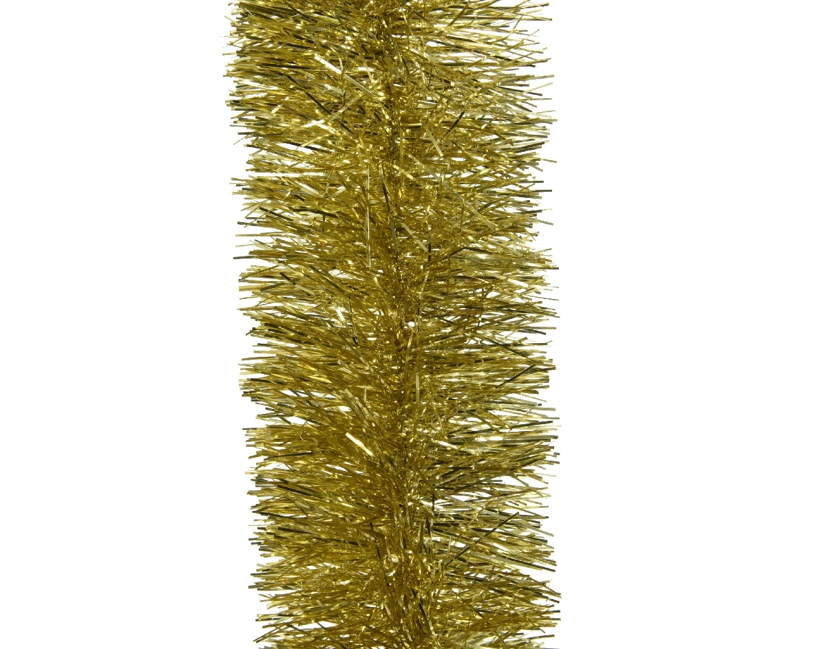 Kaemingk Guirlande lametta glans Licht goud 10x270cm