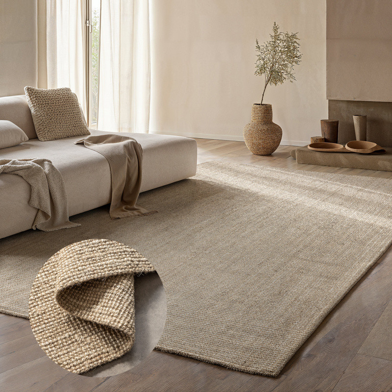 Handgeweven Jute Vloerkleed Crème - Hanse Home - 160x230 cm - Rechthoek - Dekbed-Discounter.nl