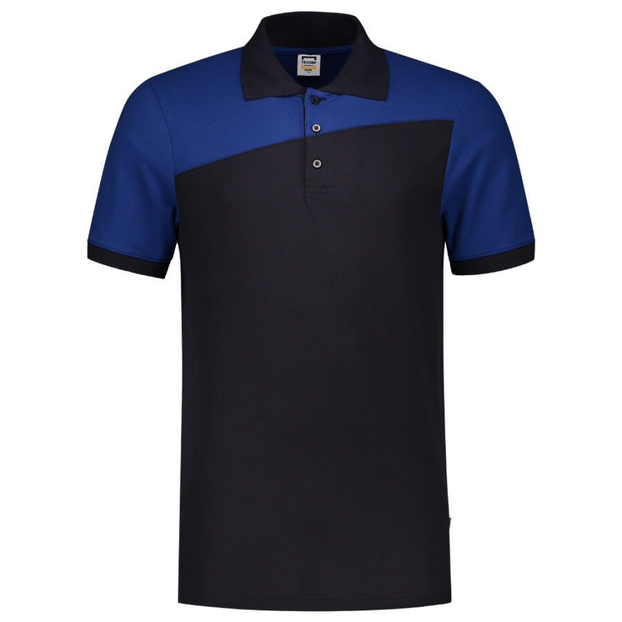 Tricorp Workwear 202006 Bicolor Naden unisex poloshirt Marine blauw Koningsblauw XL