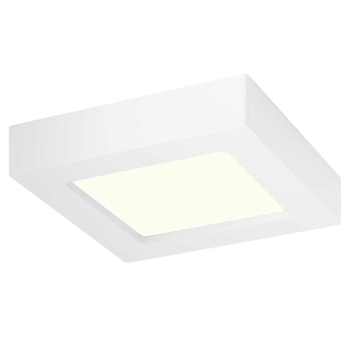 LED Downlight Slim Pro - Aigi Strilo - Opbouw Vierkant 6W - Natuurlijk Wit 4000K - Mat Wit - Kunststof