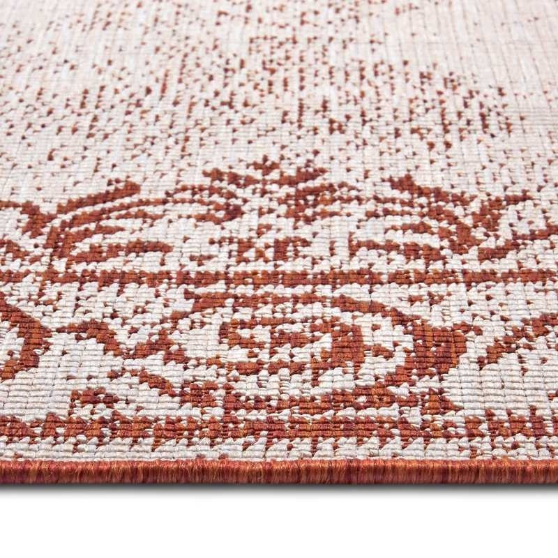 Dubbelzijdig vloerkleed Triomphe Terra Crème Rood - NORTHRUGS Twin Supreme - 80x150 cm - Rechthoek - Dekbed-Discounter.nl