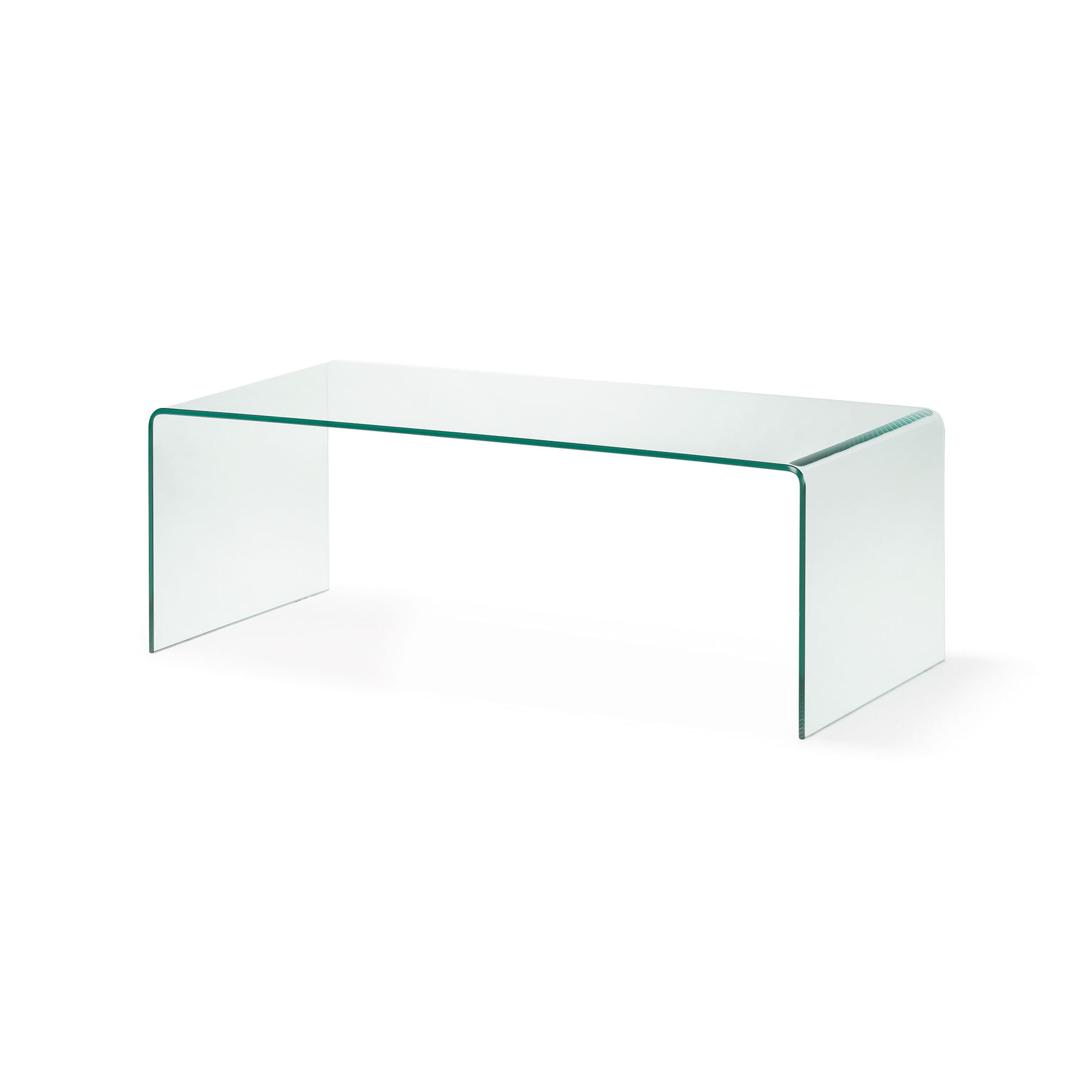 Kave Home Glazen Salontafel Burano, 110 x 50 cm - Transparant