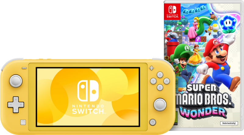 Nintendo Switch Lite Geel + Super Mario Bros. Wonder