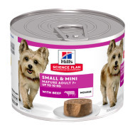 Hill&apos;s Mature Adult 7+ Small & Mini mousse met rund natvoer hond 24 x 200 g