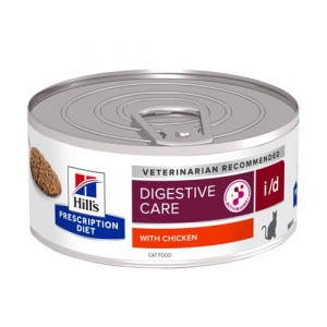 Hill&apos;s Prescription Diet I/D Digestive Care nat kattenvoer met kip blik 1 tray (24 x 156 g)