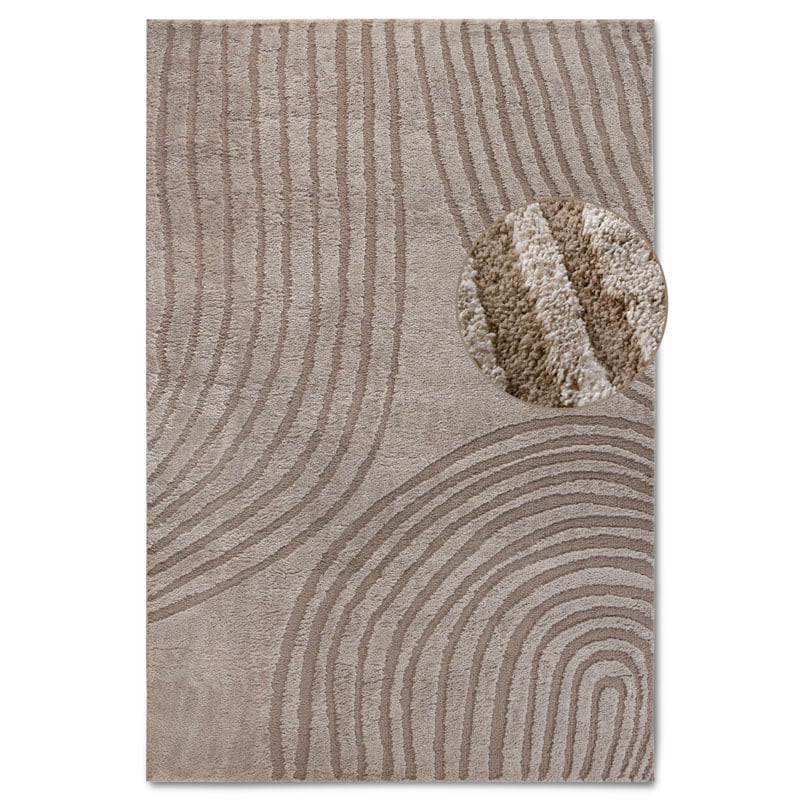 Vloerkleed Pigment Beige - Elle Decoration Gallery - 120x170 cm - Rechthoek - Dekbed-Discounter.nl