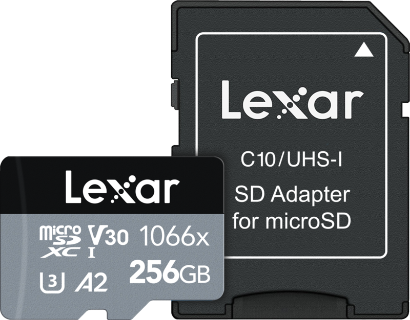 Lexar Professional 1066x SILVER 256GB microSDXC 160mb/s