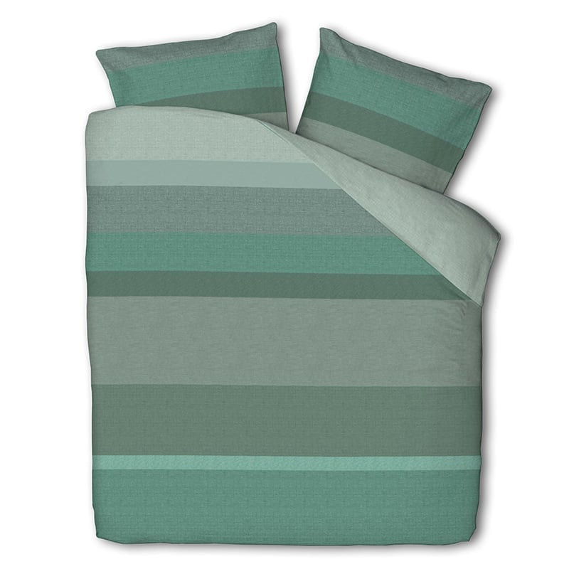 Dekbedovertrek Forest Stripes Dekbedovertrek - Tweepersoons (200x220 cm) - Meerkleurig Polyester-katoen - Dessin: Strepen - Luna Bedding -