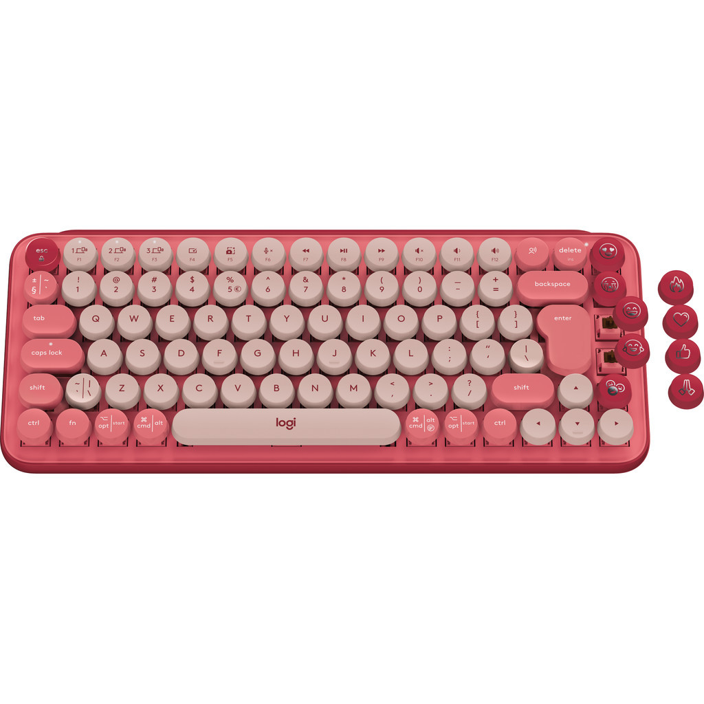 Logitech POP Keys Mechanisch Draadloos Toetsenbord Roze