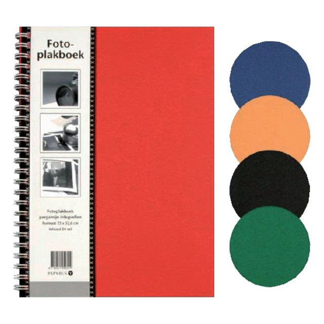 Plakboek Papyrus 160x215mm 40vel assorti