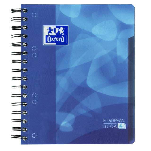 Projectboek Oxford School A5+ 6-gaats lijn 120vel blauw | 5 stuks