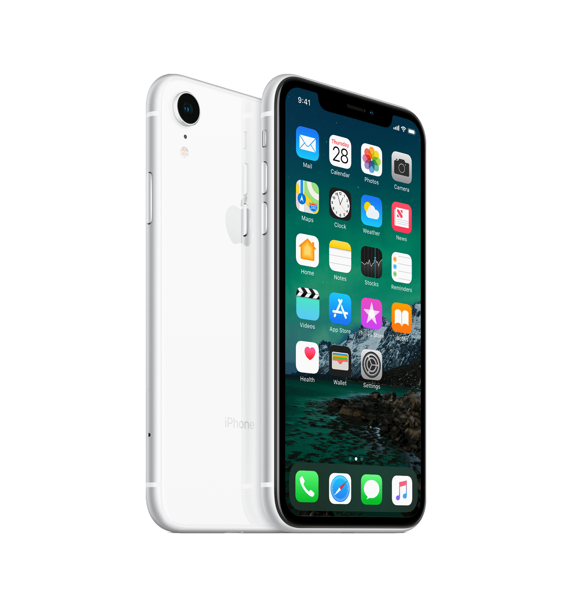 Refurbished iPhone XR 256 GB Wit Als nieuw